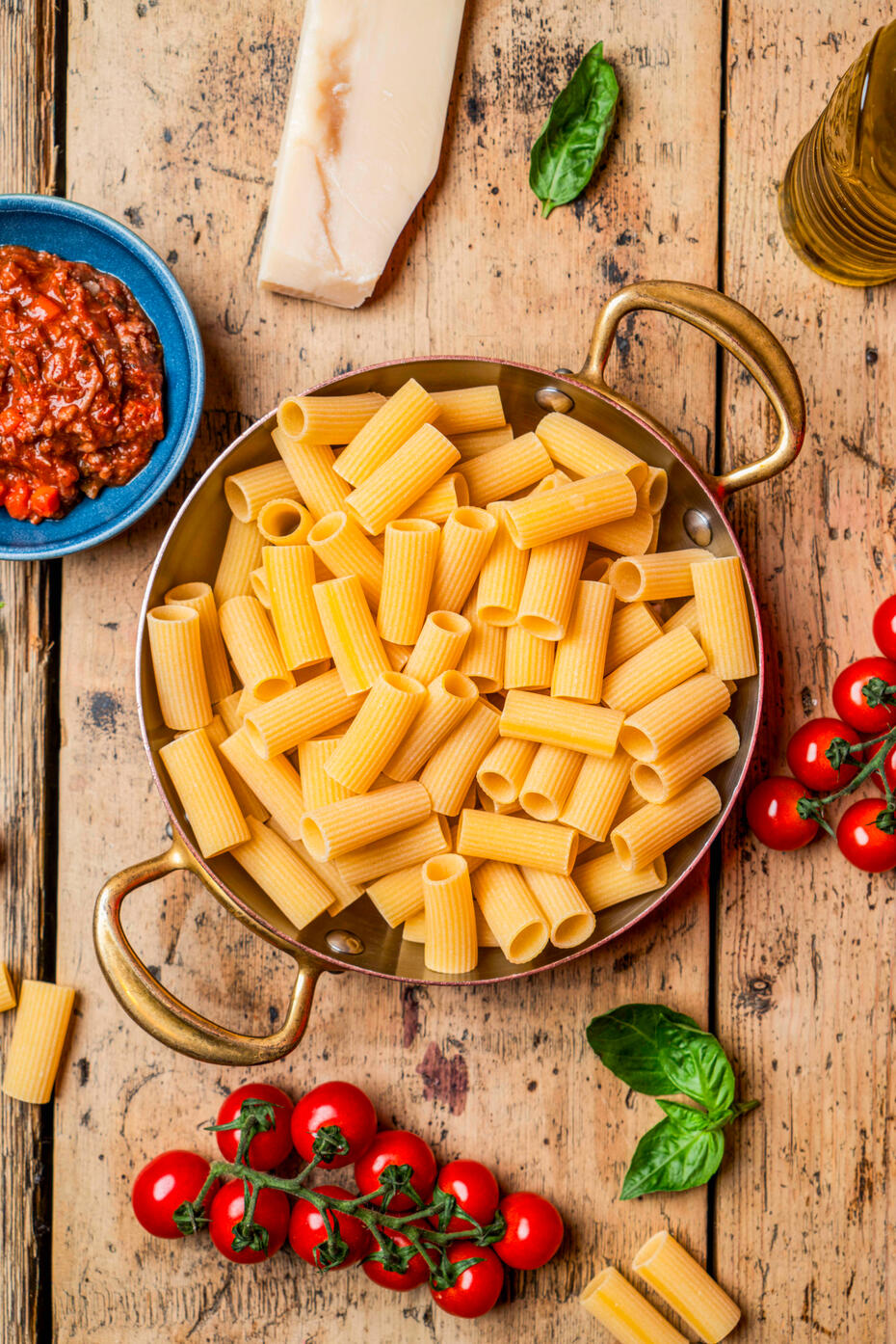 mis en scene de pate recette italienne